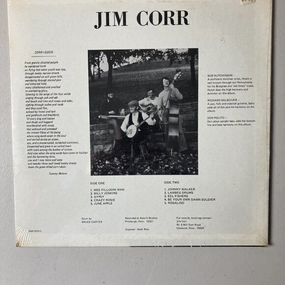 Jim Corr Self Titled Vinyl LP Record Brand New Factory Sealed Celtic Folk Music - Picture 2 of 2